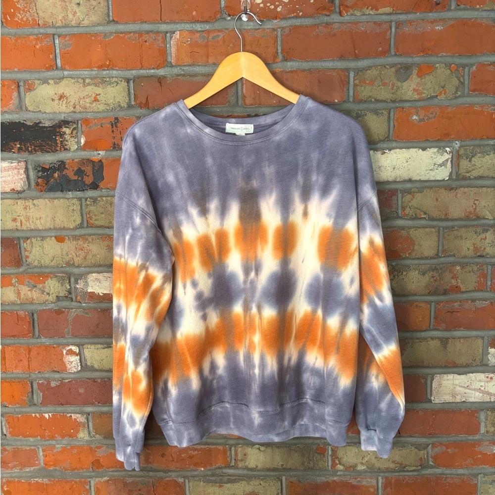 Treasure & Bond Tie Dye Cotton Blend Sweatshirt